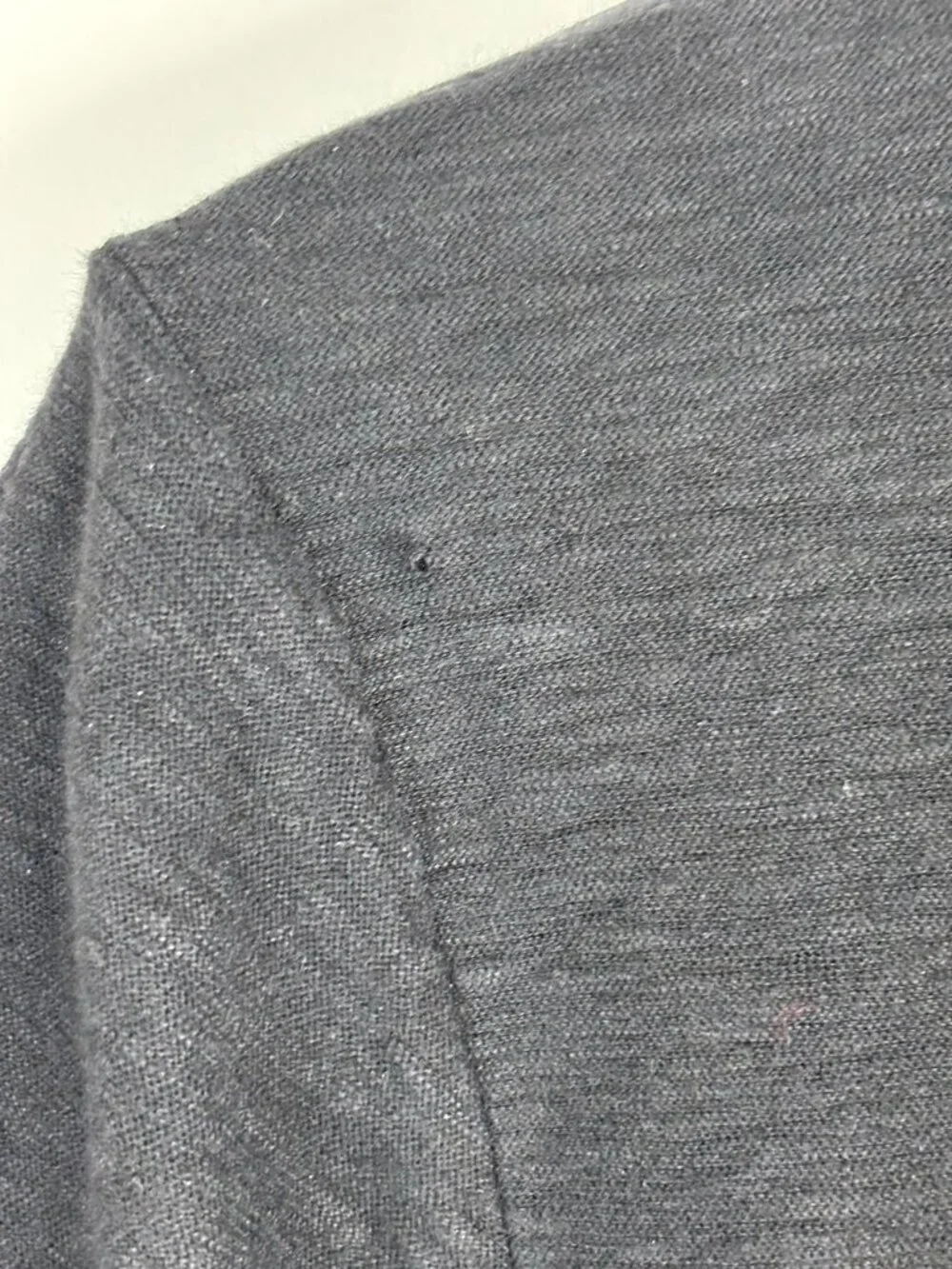Cut Loose Linen Cardigan Blazer M Black Lagenlook Made in USA Boho Minimalist